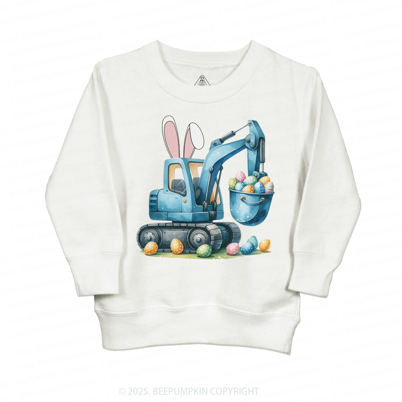 Eggs-Cavator Trucks Kid's Sweatshirt