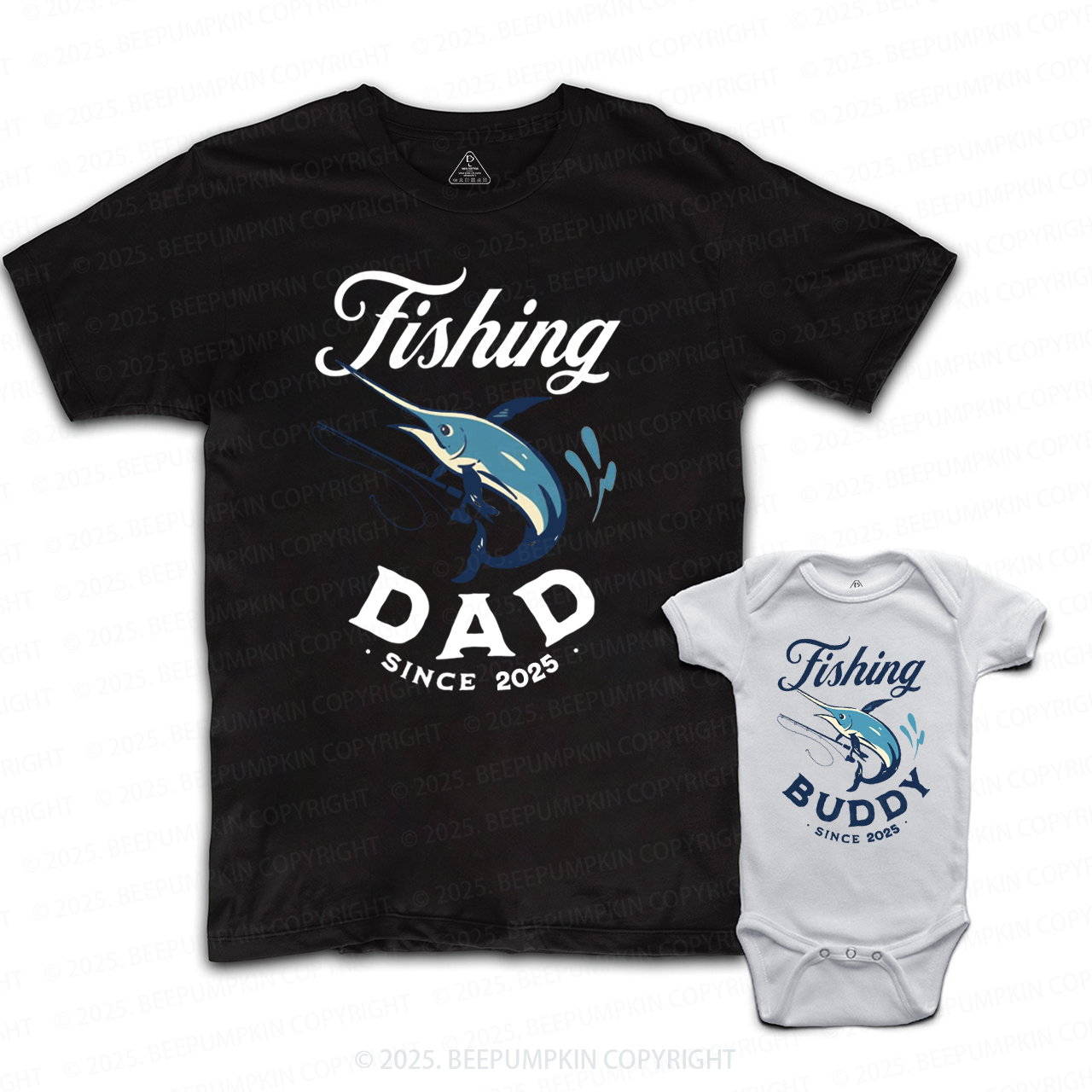 Personalized Fishing Dad&Me Matching Shirts