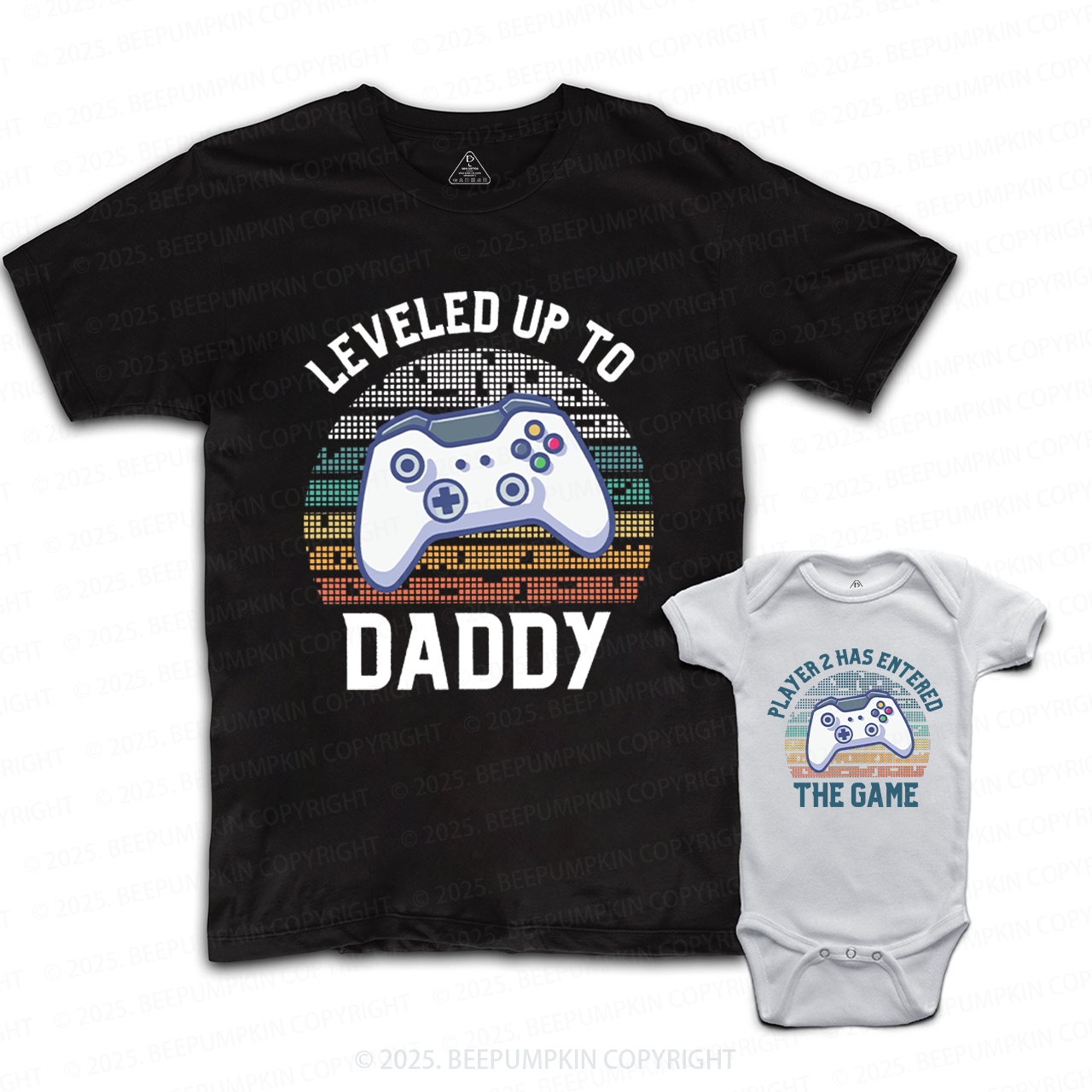 Personalized Video Game Dad&Me Matching Shirts