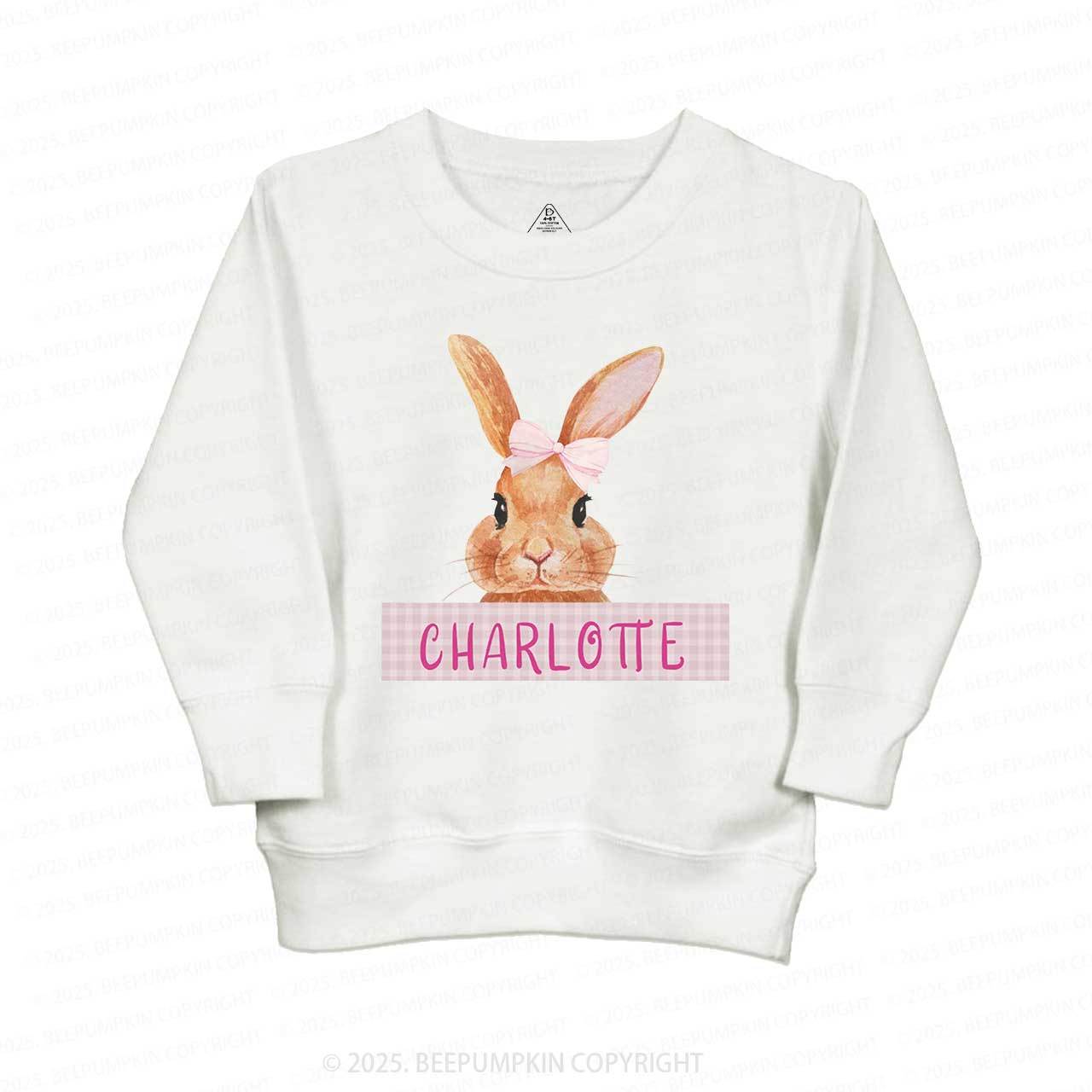 Personalized Girls Easter Bunny Sweatshirt