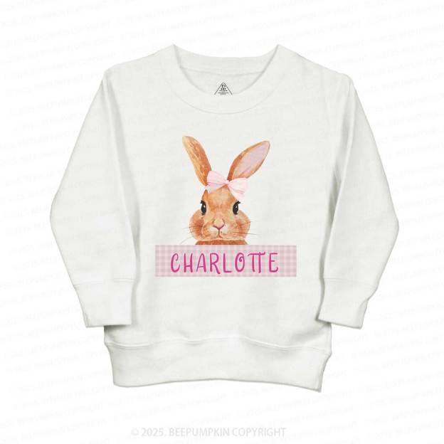Personalized Girls Easter Bunny Sweatshirt