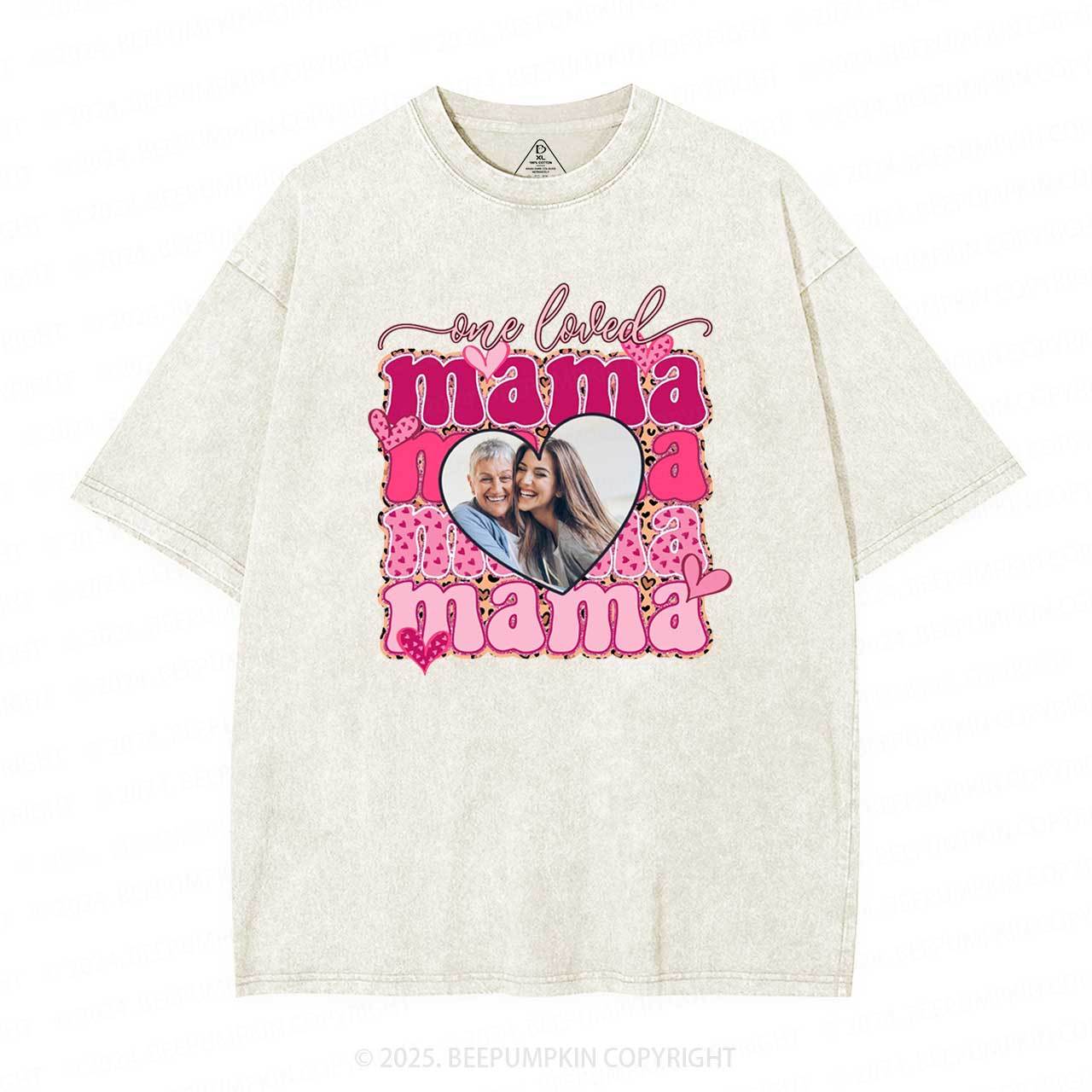 Personalized Photo Mother's Day Washed T-Shirts