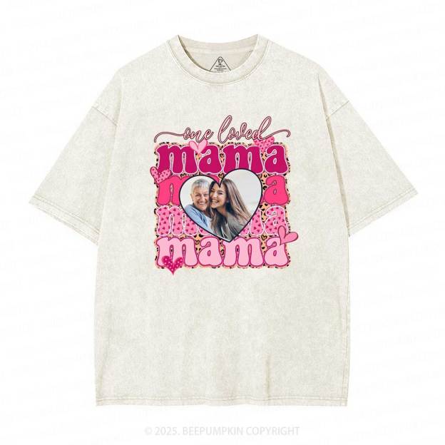 Personalized Photo Mother's Day Washed T-Shirts