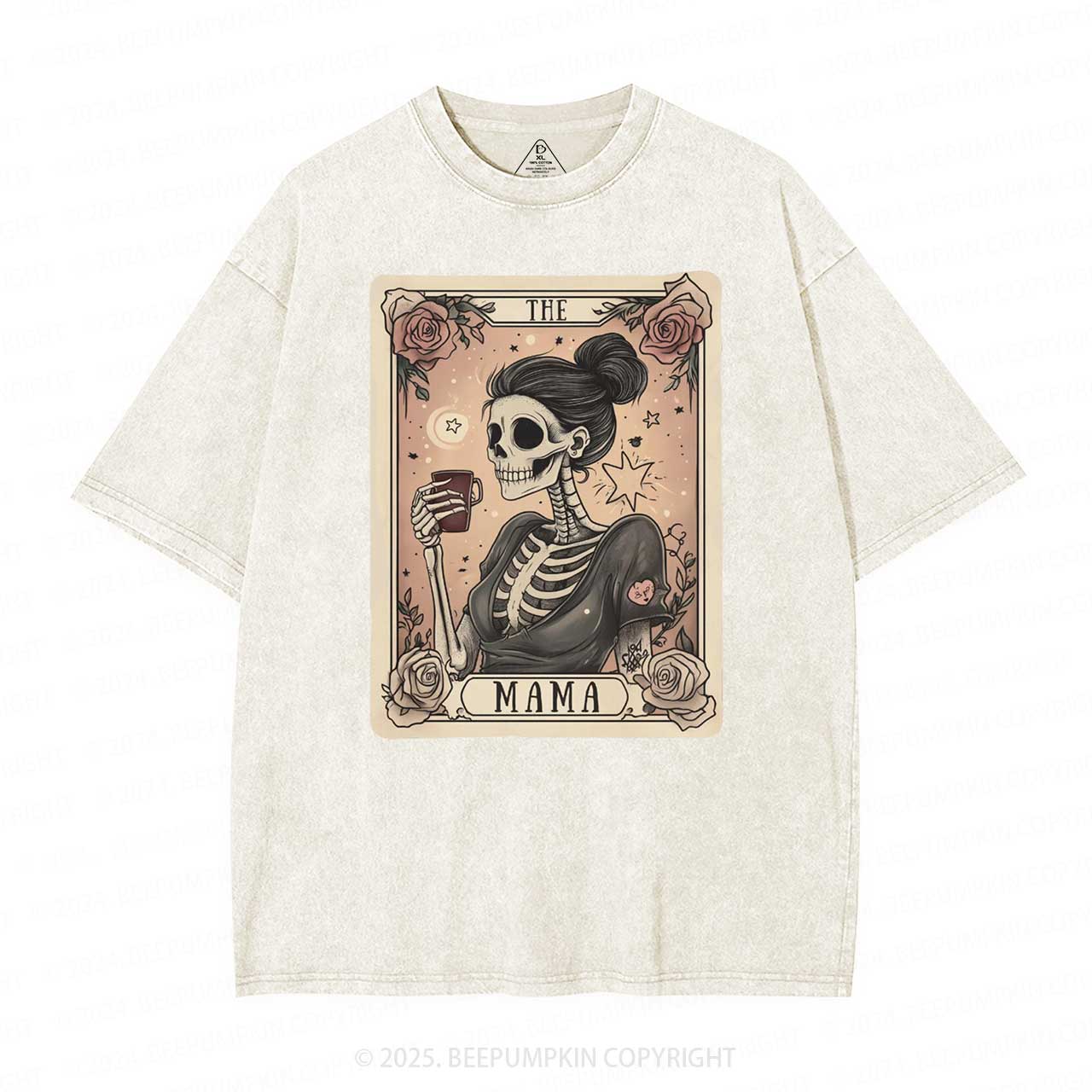 The Mom Tarot Card Washed T-Shirts