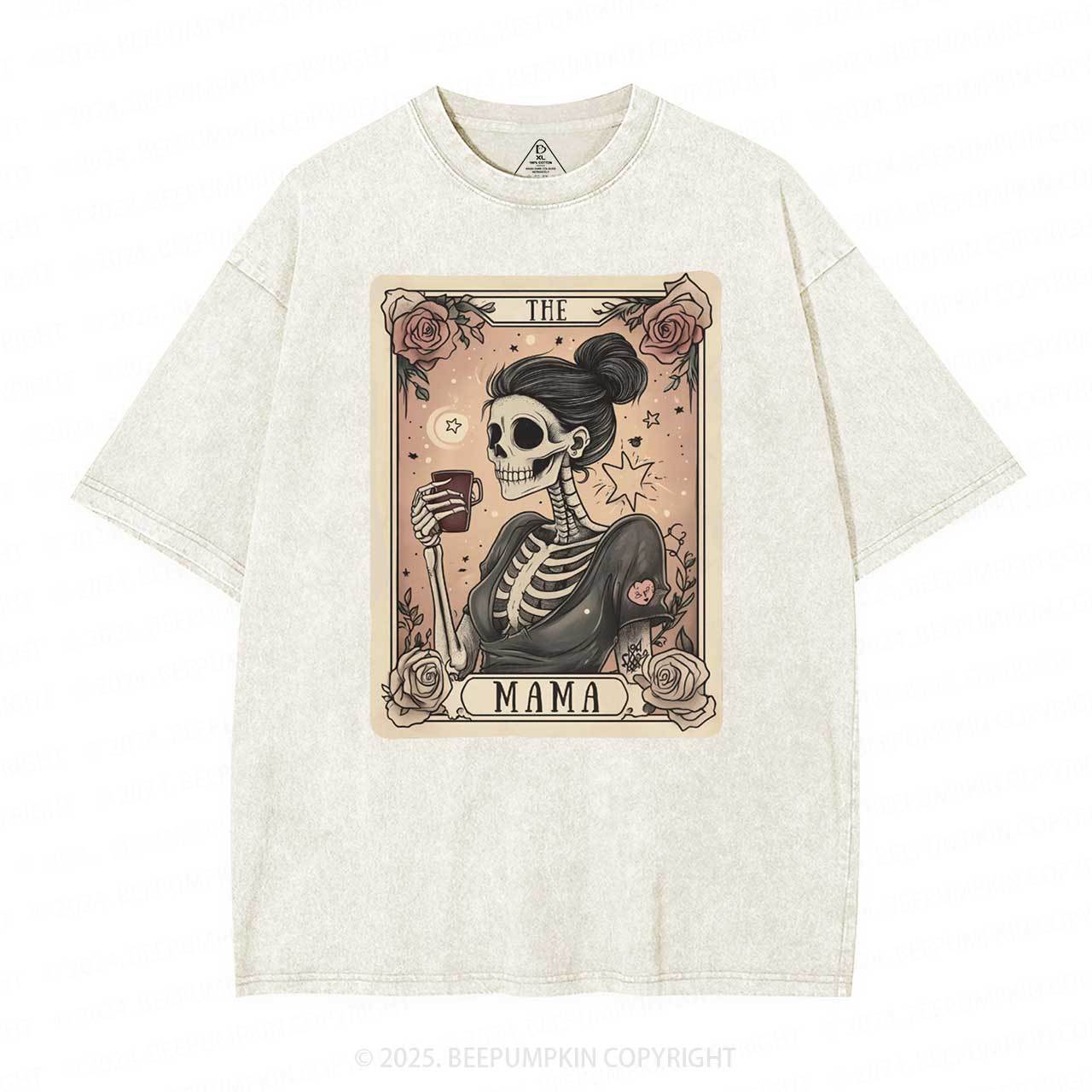The Mom Tarot Card Washed T-Shirts