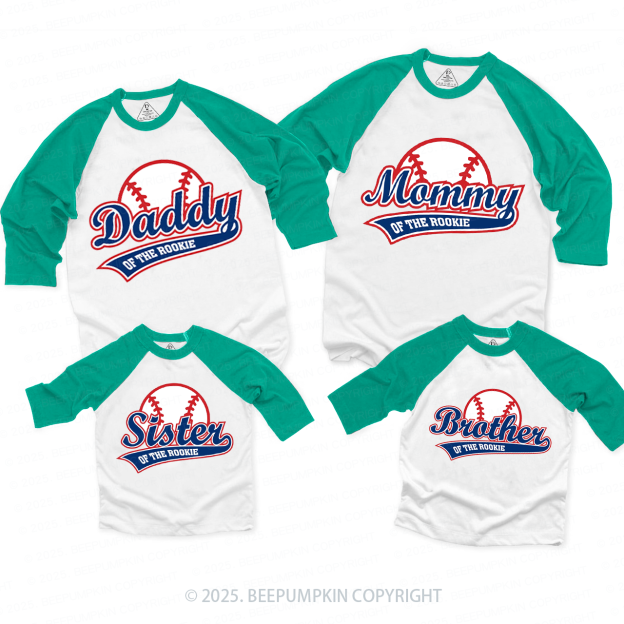 Personalized Rookie Of The Year Family Matching Raglan Sleeves T-Shirts Beepumpkin 