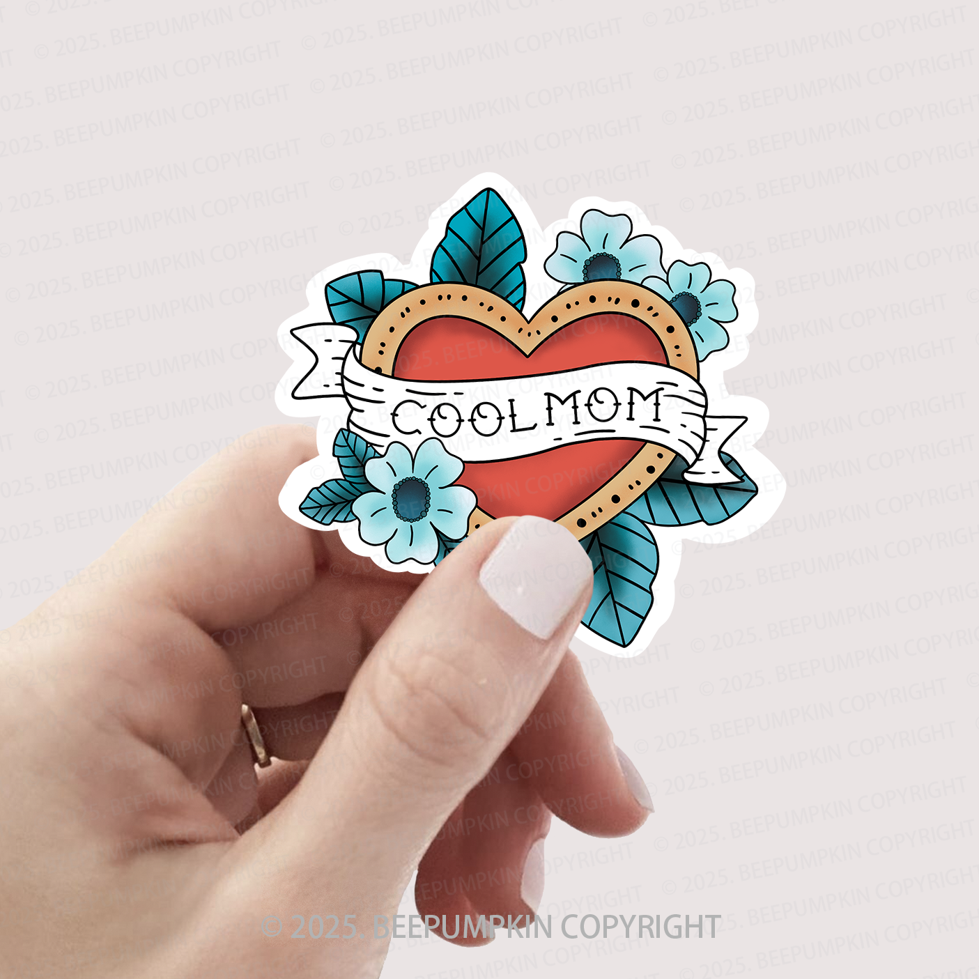 Cool Mom Sailor Tattoo Style Stickers