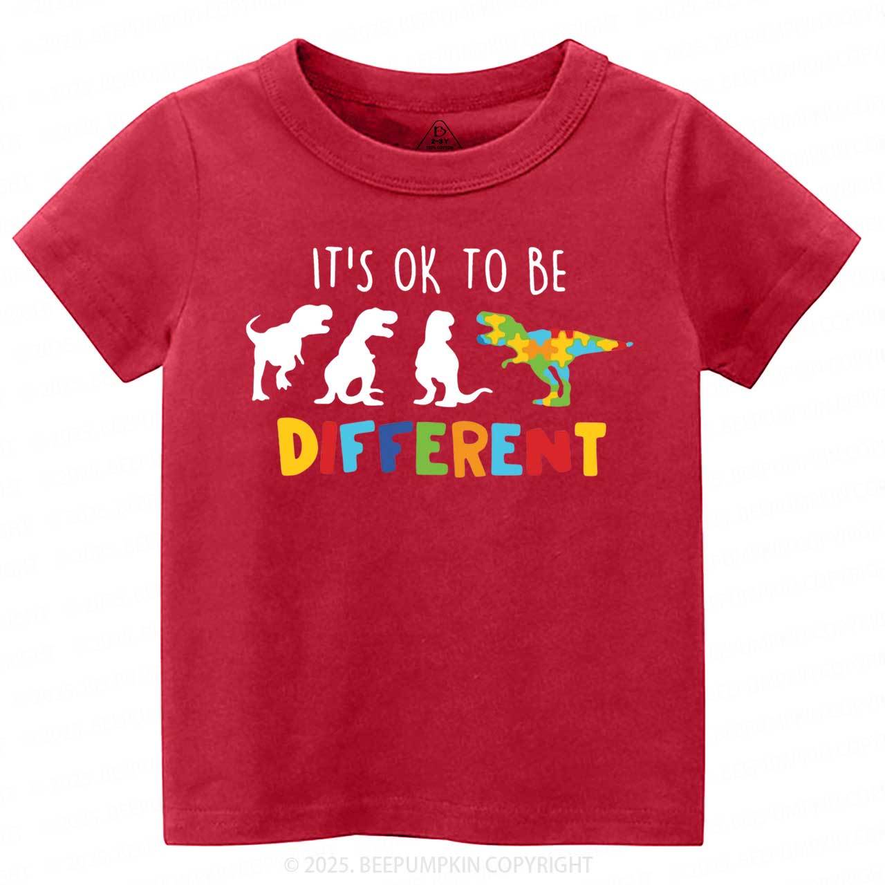 It's Ok To Be Different Toddler&Kid's Tees Beepumpkin