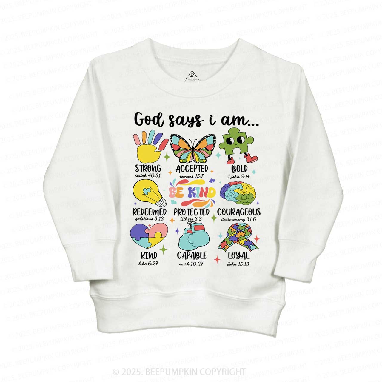 God Says I Am Kid's Sweatshirt