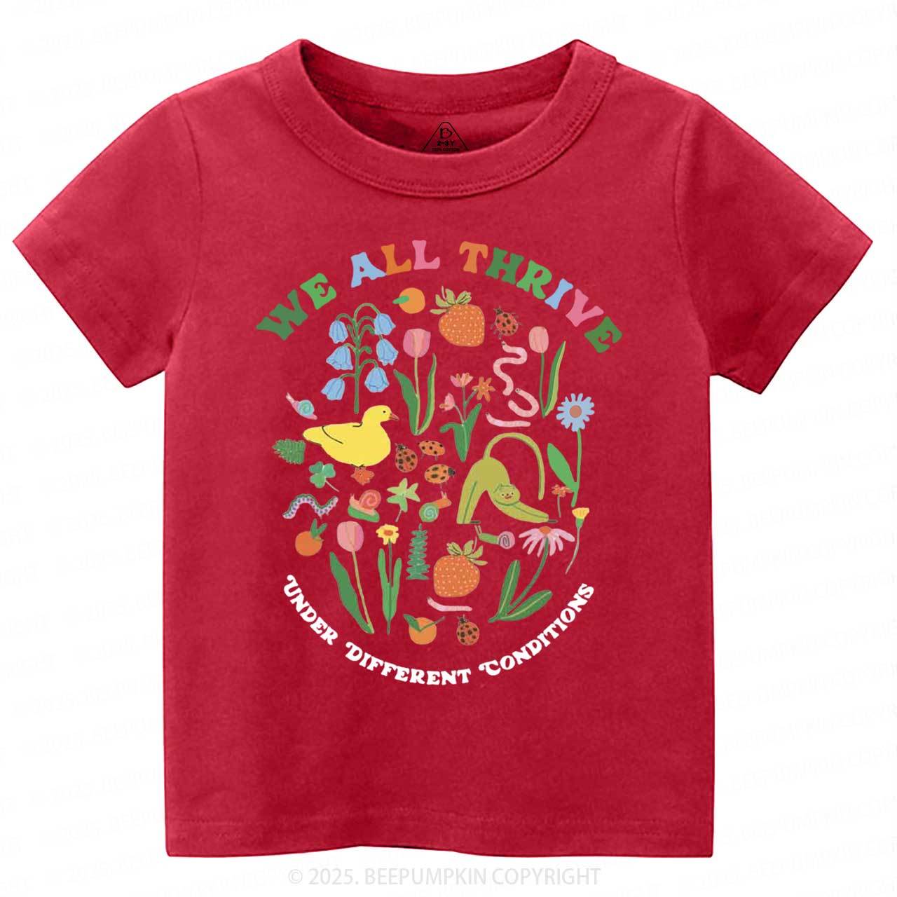 We All Thrive Toddler&Kid's Tees Beepumpkin