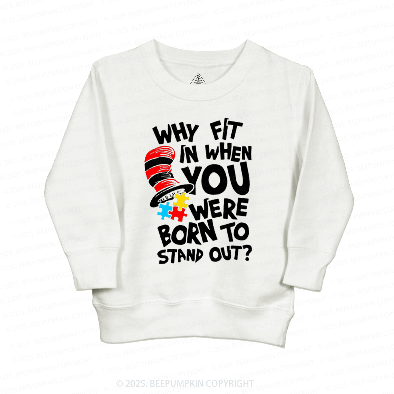 Why Fit In When You Were Born To Stand Out Kid's Sweatshirt