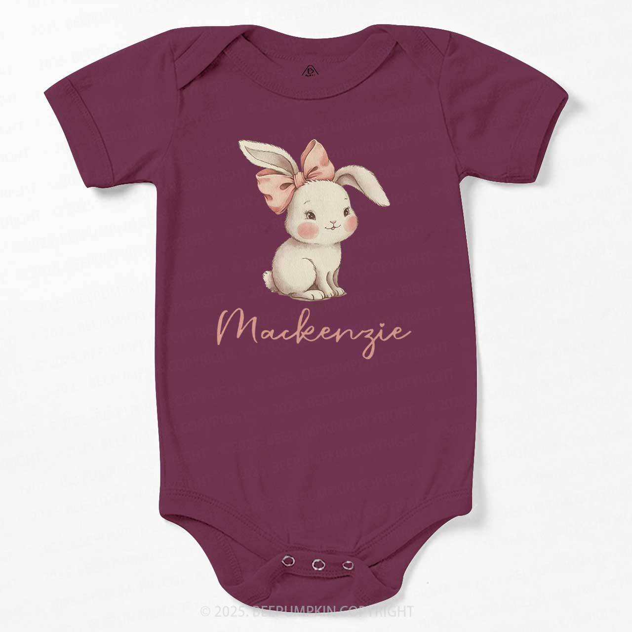 Personalized Name Easter Bunny Bodysuit Beepumpkin
