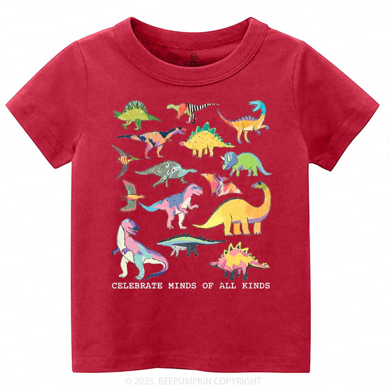 Celebrate Minds Of All Kinds Toddler&Kid's Tees Beepumpkin