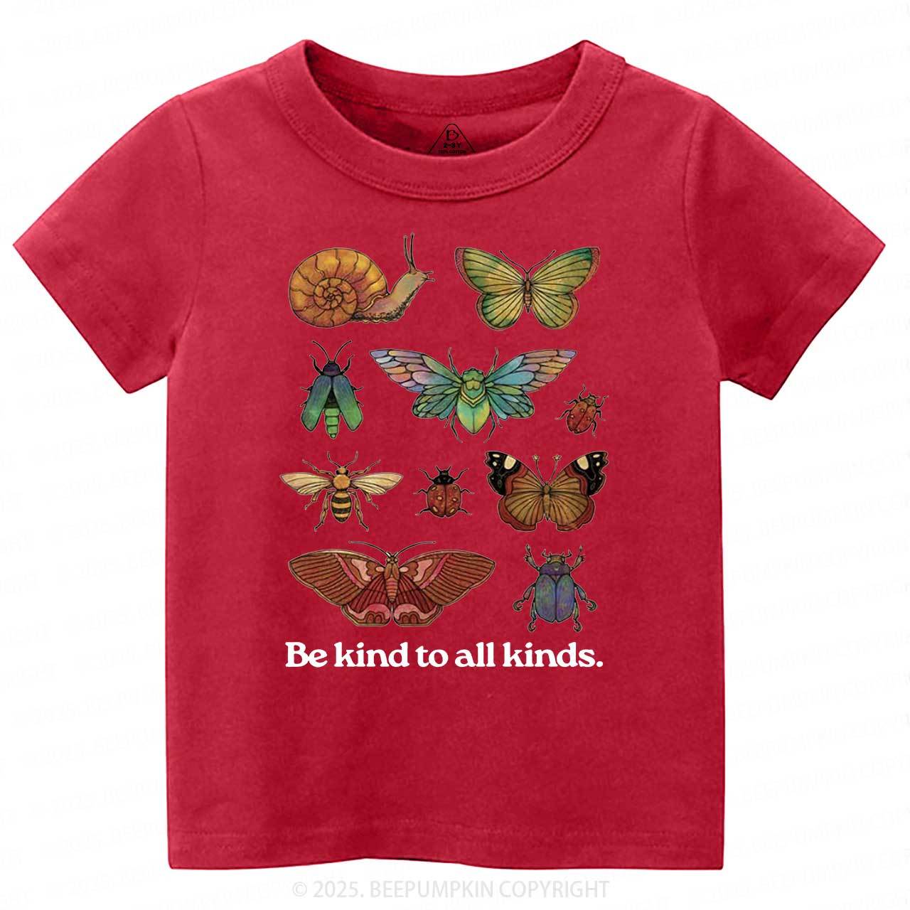 Be Kind To All Kinds Toddler&Kid's Tees Beepumpkin