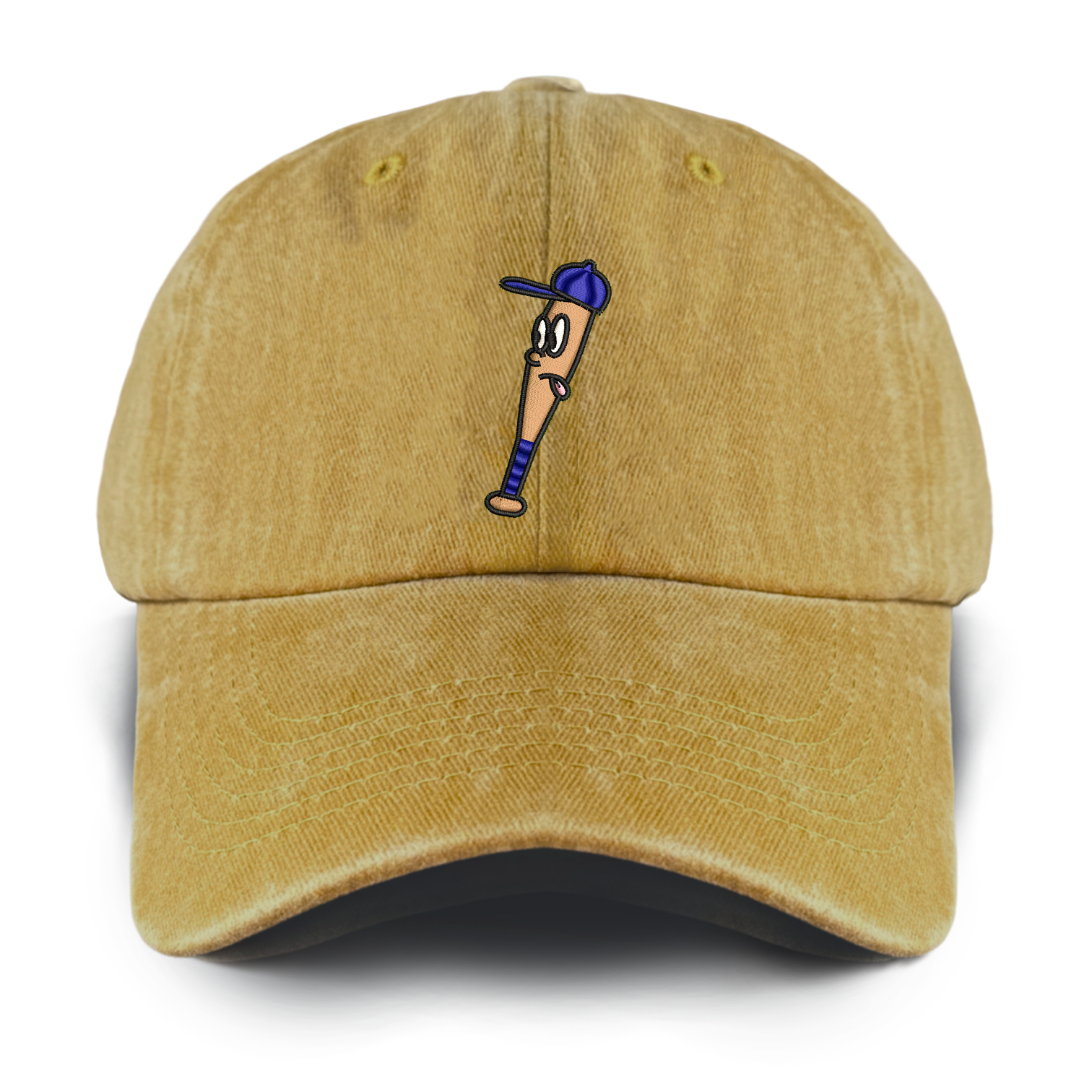 Baseball Bat Washed Baseball Cap For Kids
