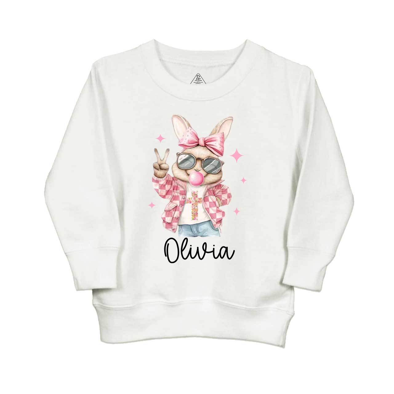 Bubble Gum Bunny Kid's Sweatshirt