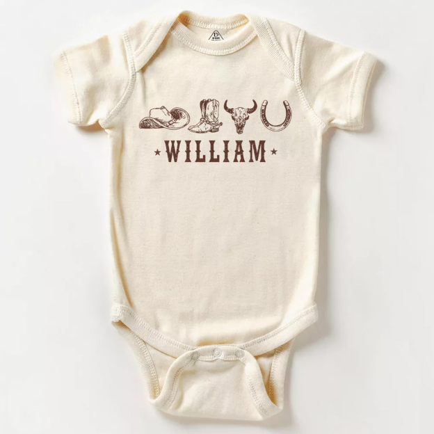 Personalized Western Bodysuit Beepumpkin