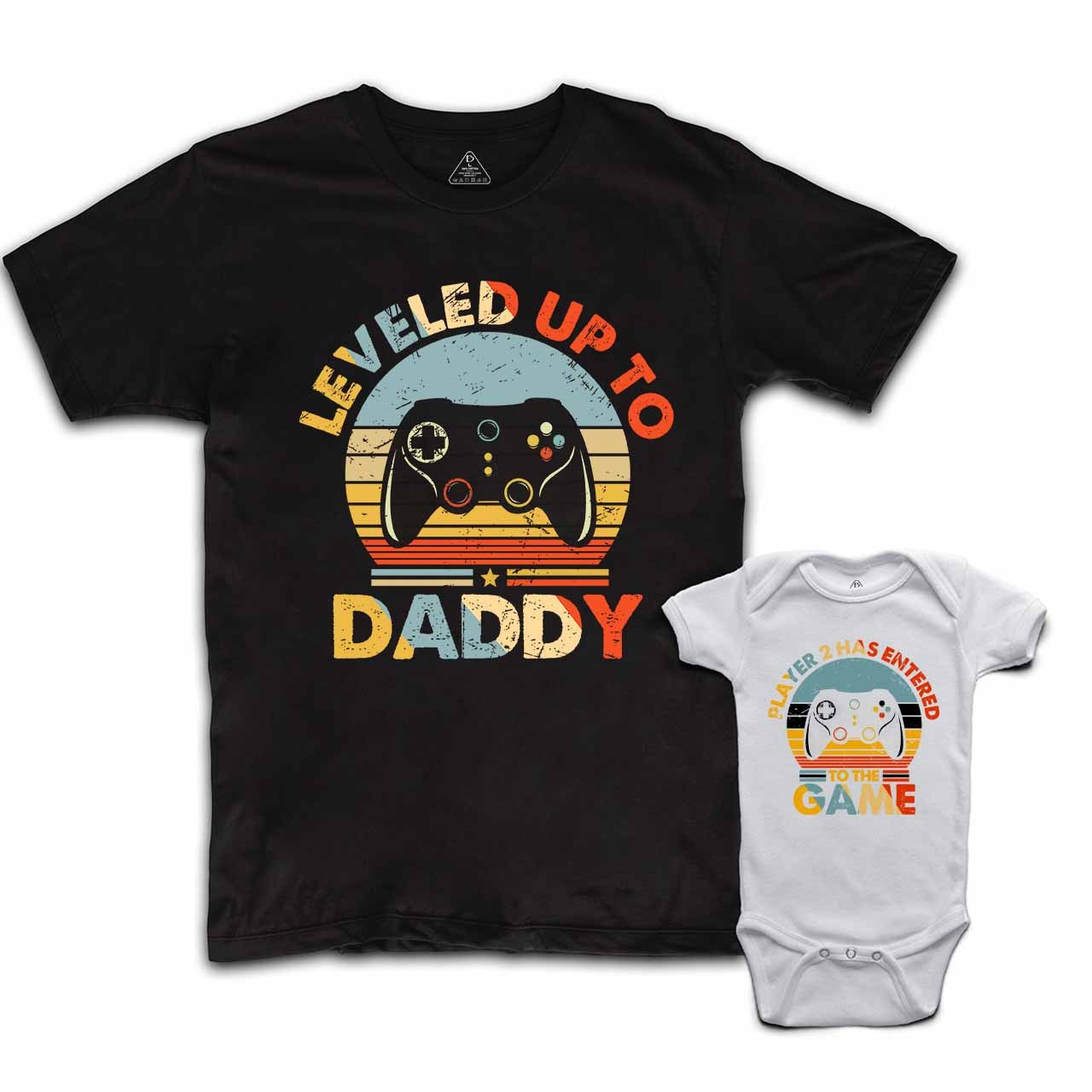 Leveled Up To Player 2 Entered The Game Matching Shirts