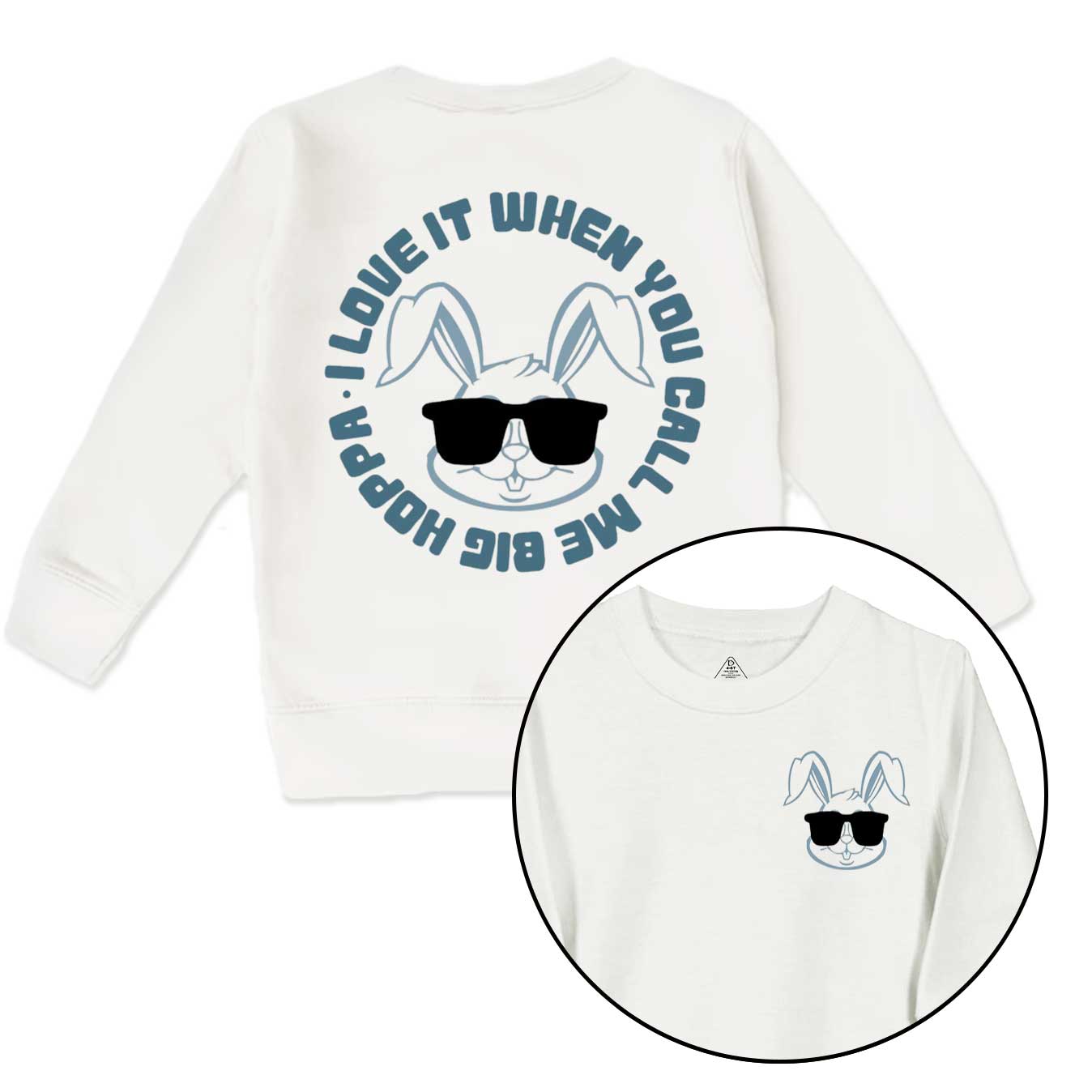 Sunglasses Bunny Easter Told Kid's Sweatshirt