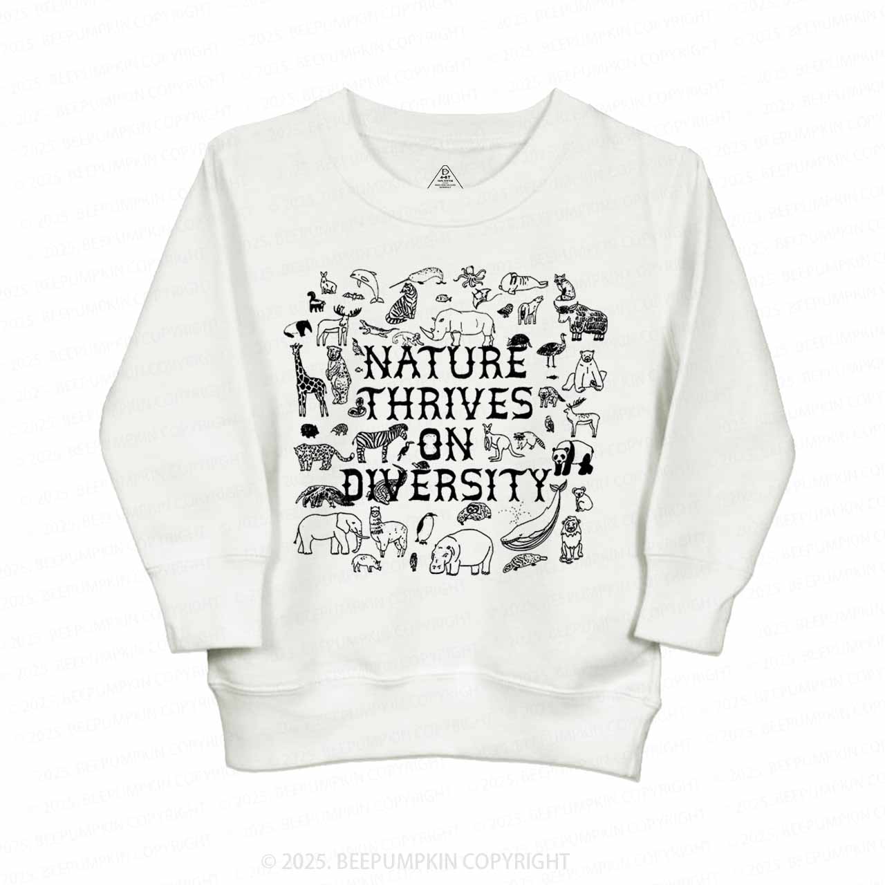 Nature Thrives On Divesity Kid's Sweatshirt