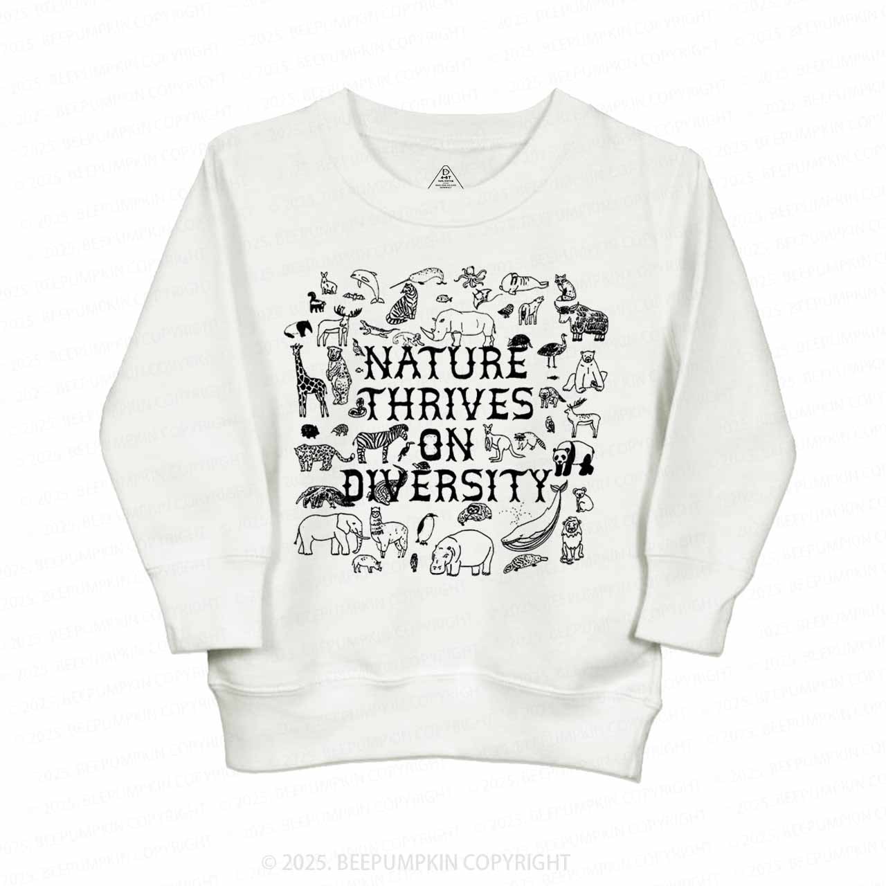 Nature Thrives On Divesity Kid's Sweatshirt
