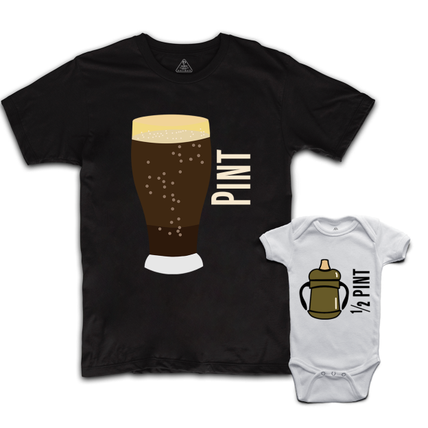 Pint Half Pint Matching Shirt For Daddy And Me
