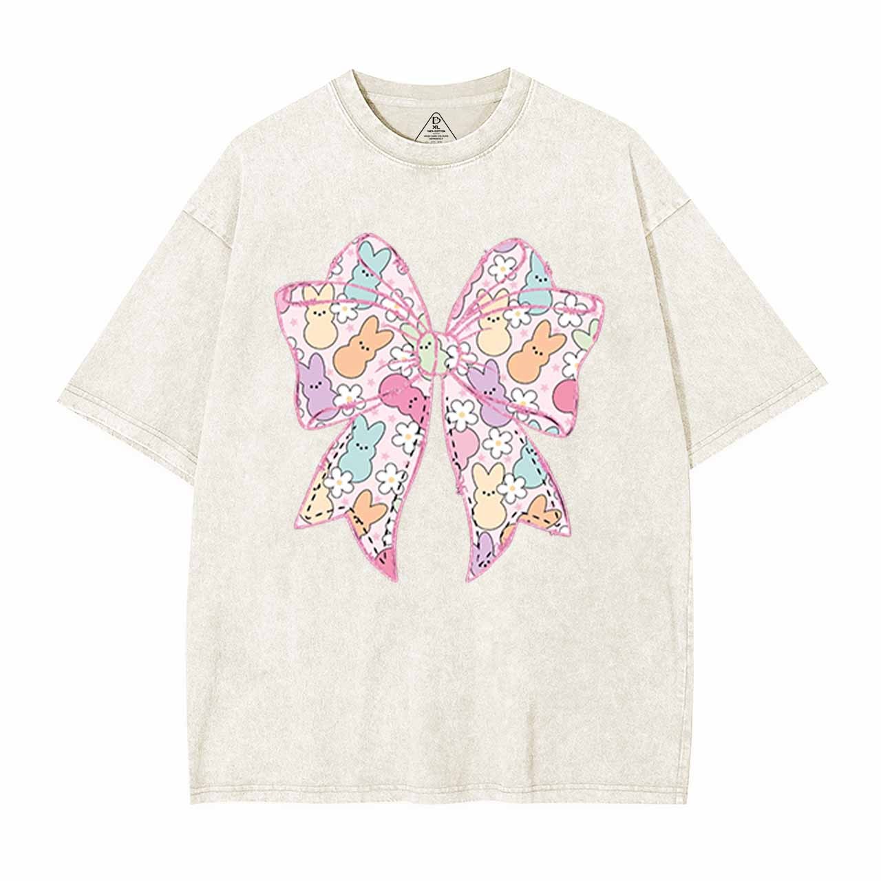 Easter Coquette Bow Mama Washed T-Shirts