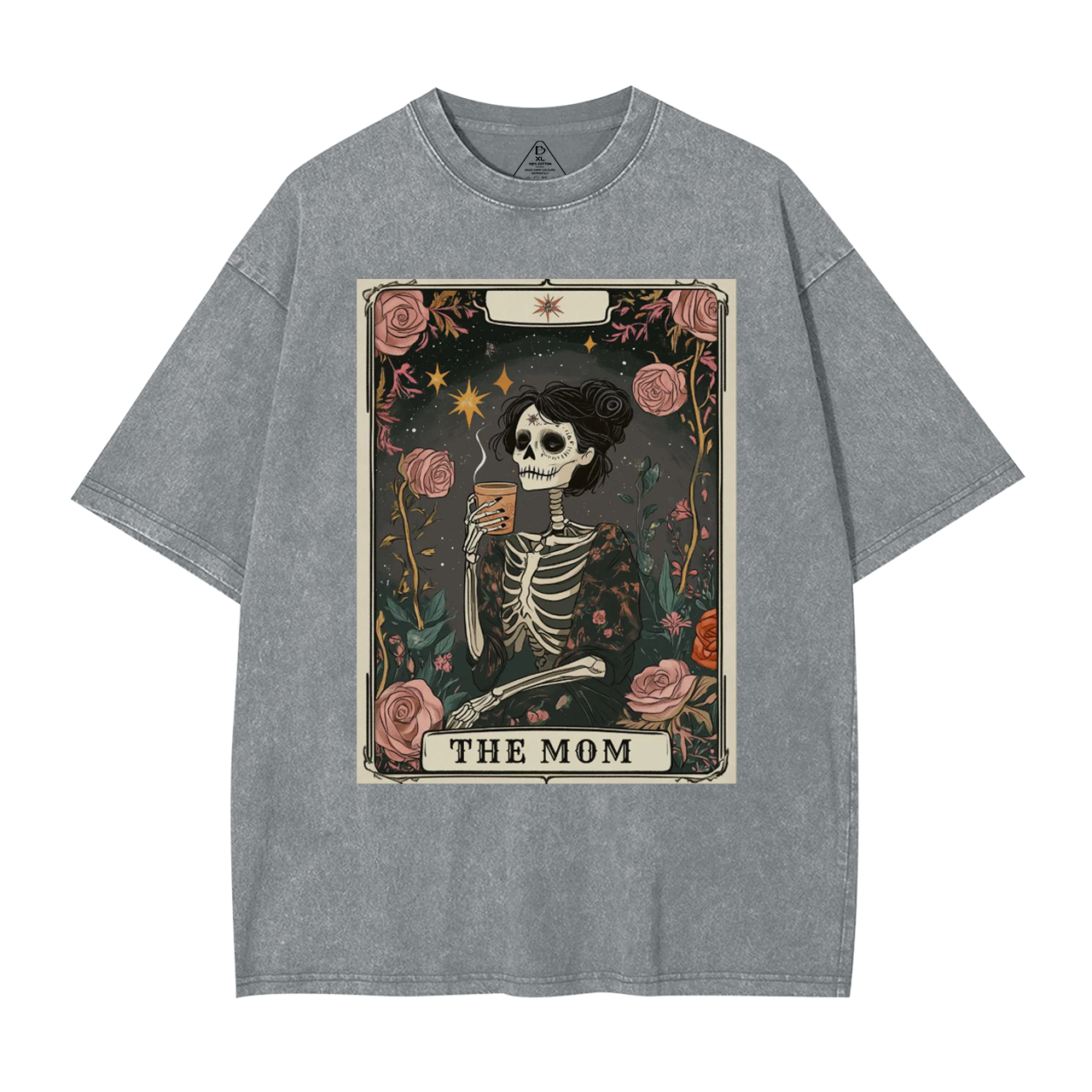 The Mom Tarot Card Washed T-Shirts
