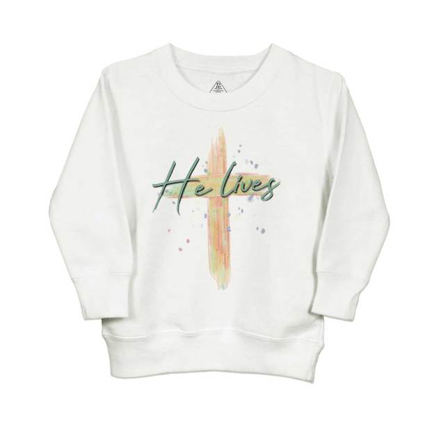 He Lives Natural Kid's Sweatshirt