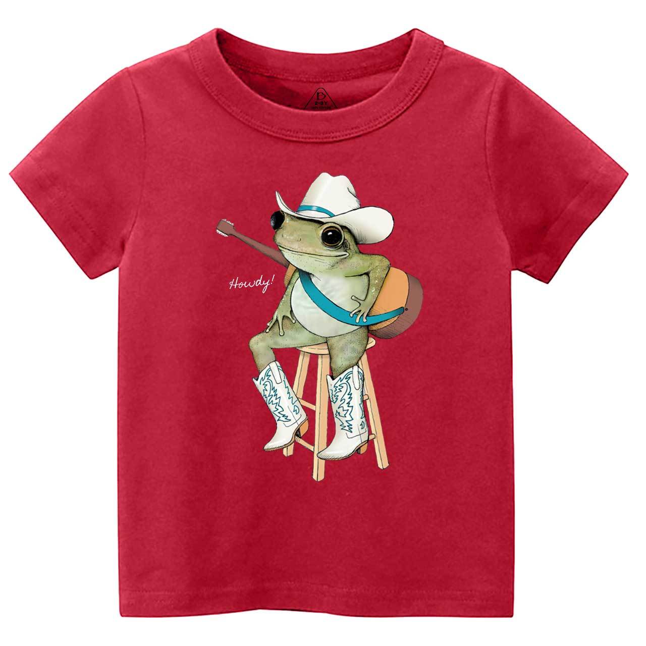 Cowboy Frog Toddler&Kid's Tees Beepumpkin