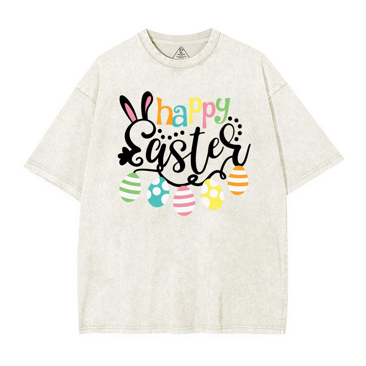 Happy Easter Mama Washed T-Shirts