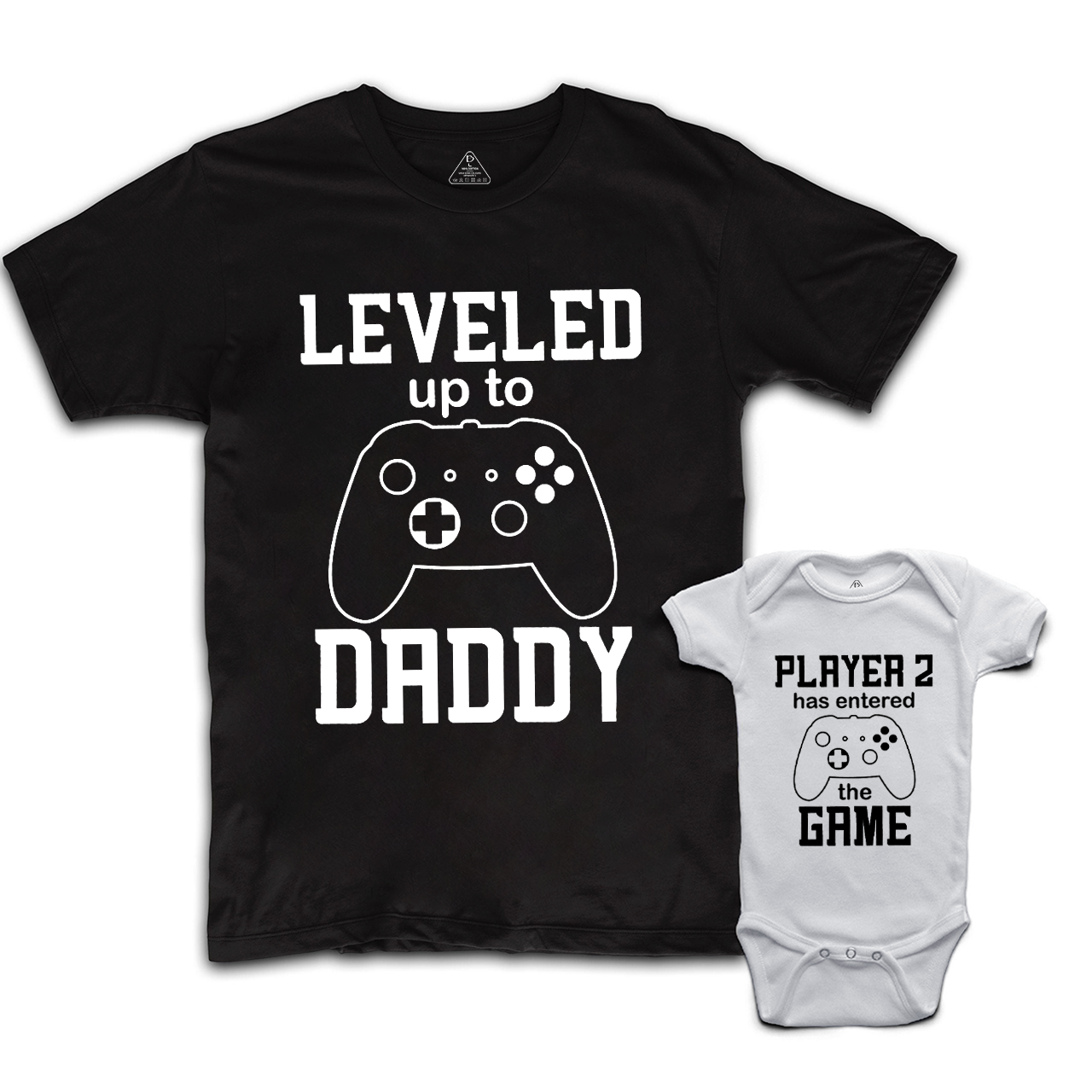 Leveled Up To Daddy Dad&Me Matching Shirts 