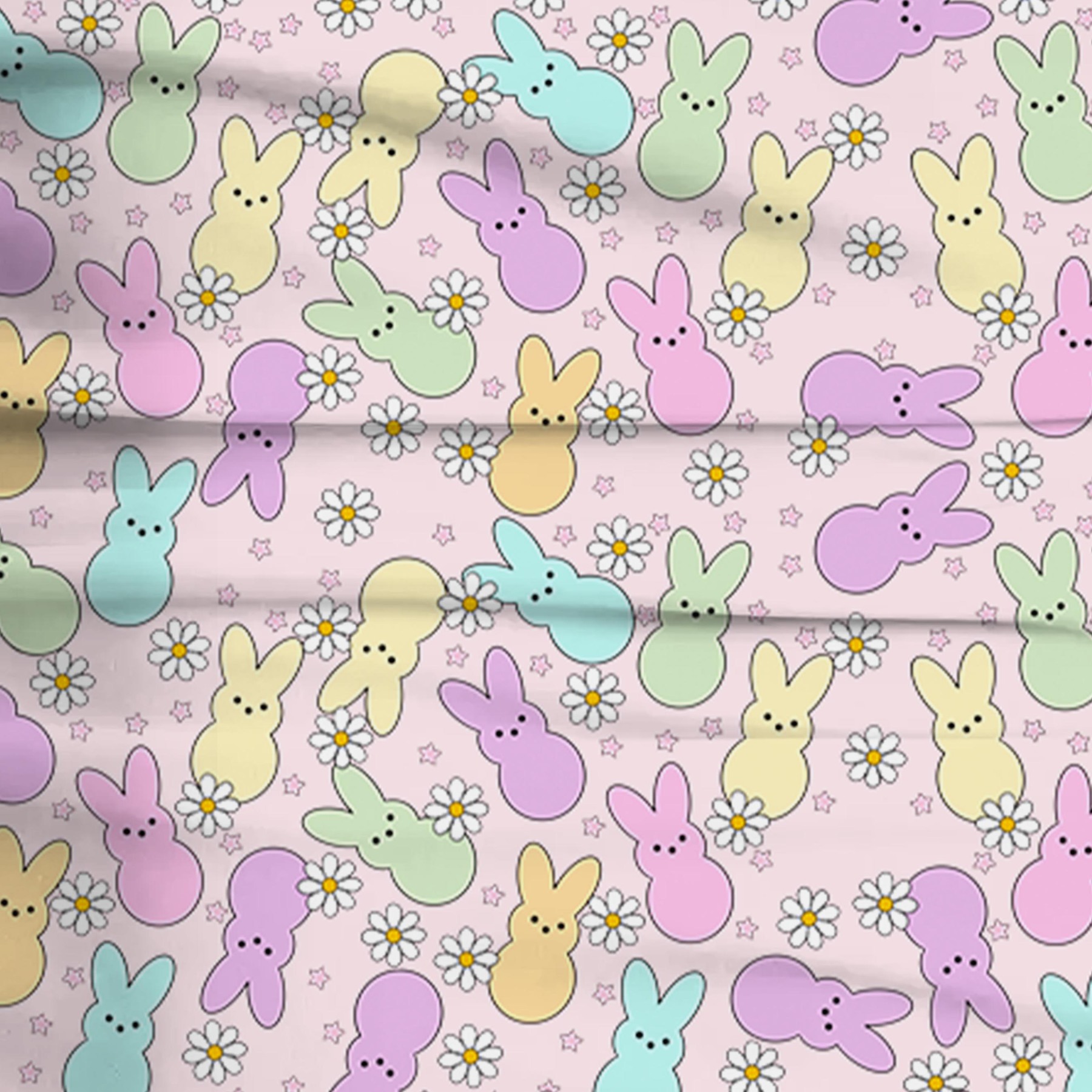 Easter Bunny Peep Two-Piece Pajama Set For Kids