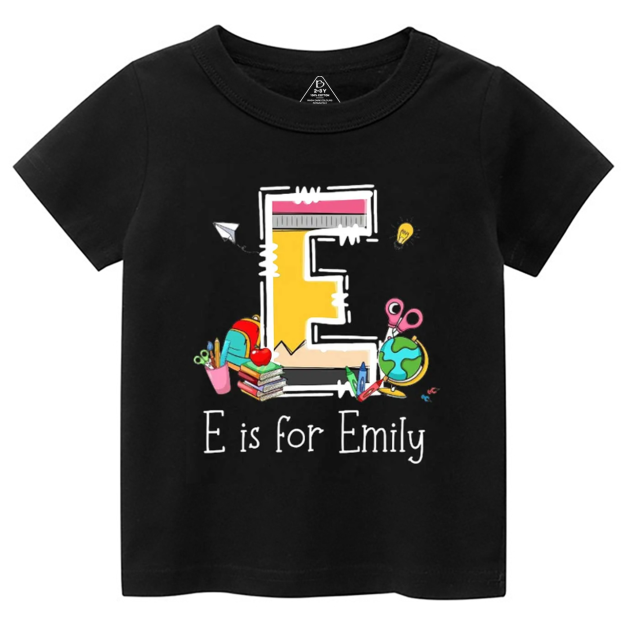 Personalized Name Pencil Toddler&Kid's Tees Beepumpkin