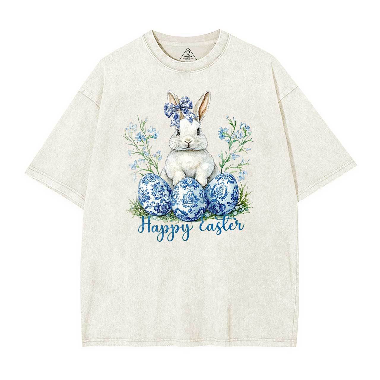 Grand Millennial Easter Mama Washed T-Shirts