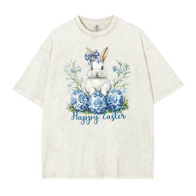 Grand Millennial Easter Mama Washed T-Shirts