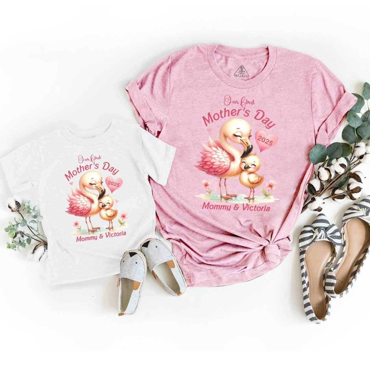 Personalized Our First Mother's Day Matching Tees