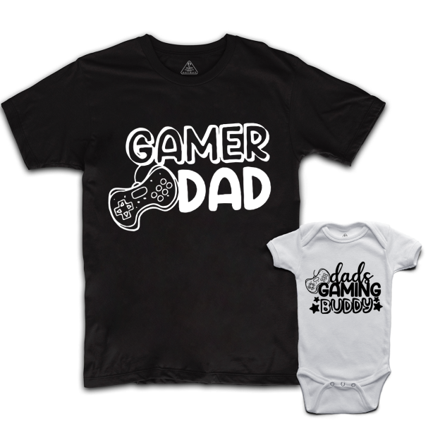 Dad And Son Funny Game Matching Gift Shirt