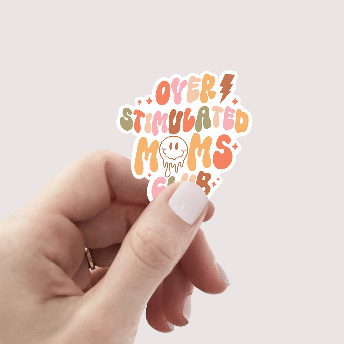 Overstimulated Mom Club Stickers
