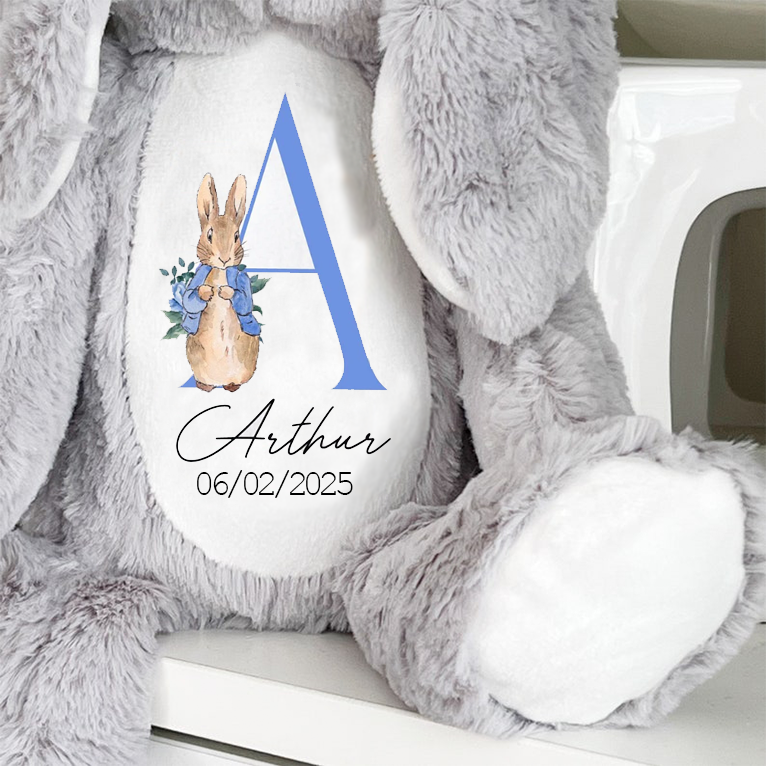 Personalized Name Plush Easter Bunny