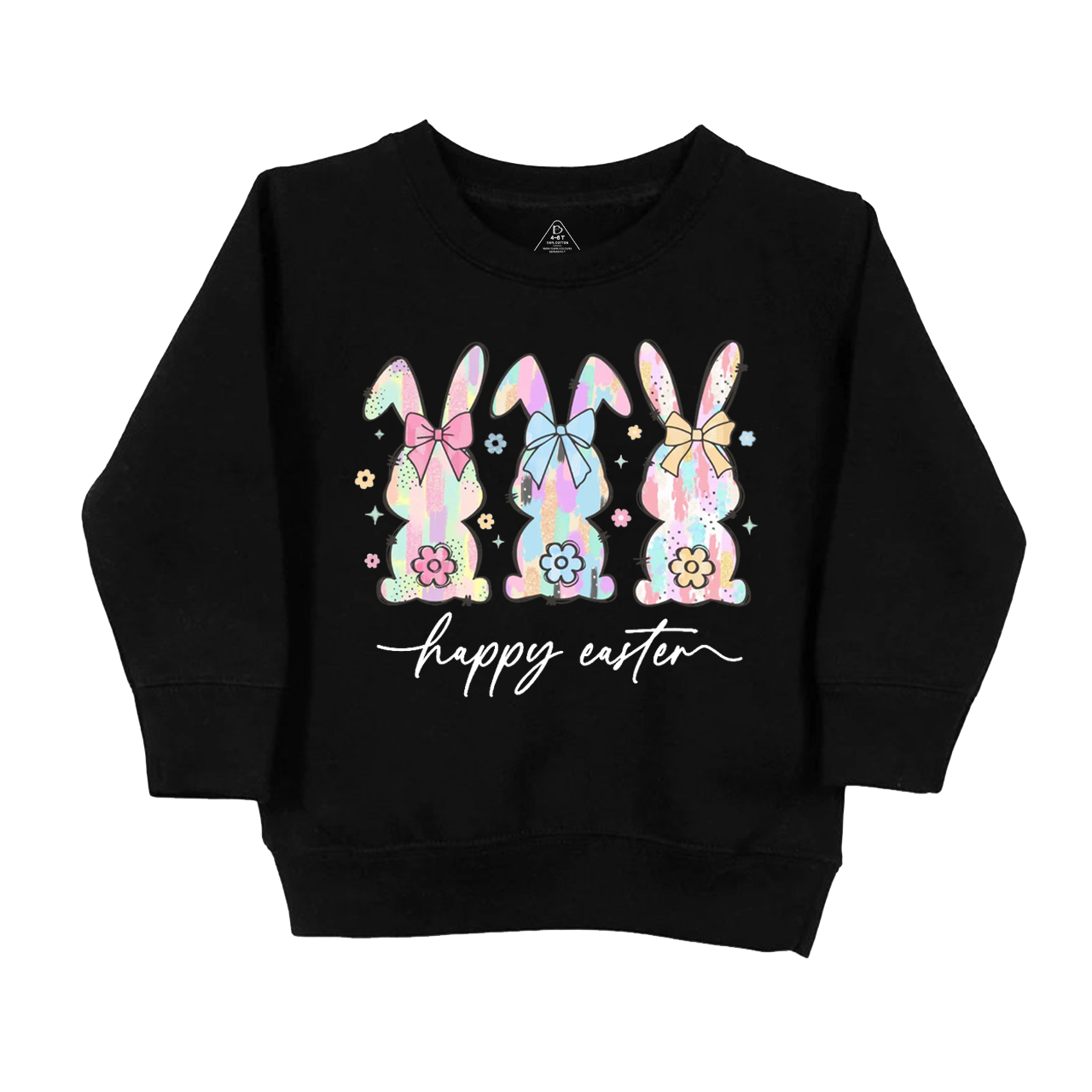 Colorful Easter Bunny Trio Kid's Sweatshirt