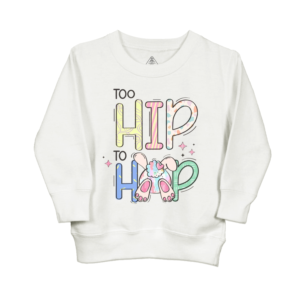 Too Hip To Hop Bunny Kid's Sweatshirt
