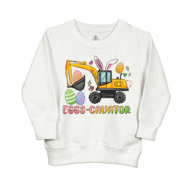 Eggs Cavator Easter Kid's Sweatshirt