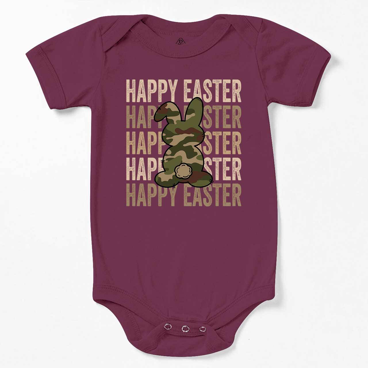 Easter Camouflage Happy Bunny Bodysuit Beepumpkin
