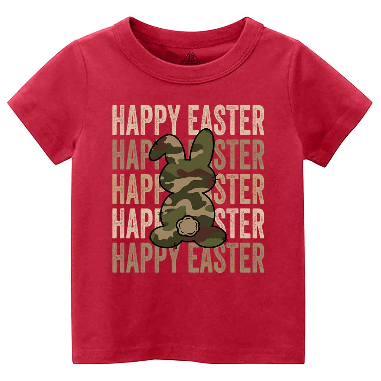 Easter Camouflage Happy Bunny Toddler&Kid's Tees Beepumpkin