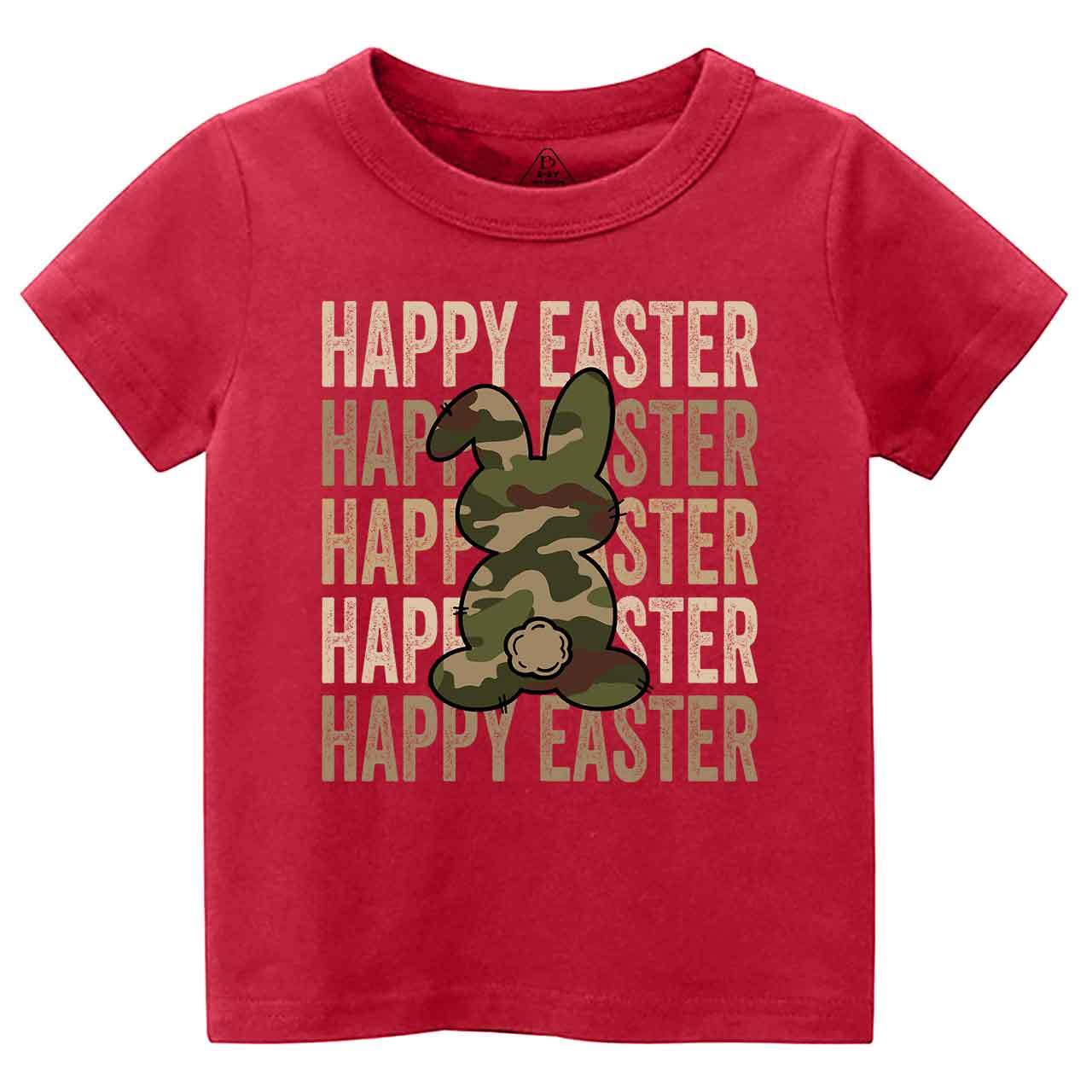 Easter Camouflage Happy Bunny Toddler&Kid's Tees Beepumpkin