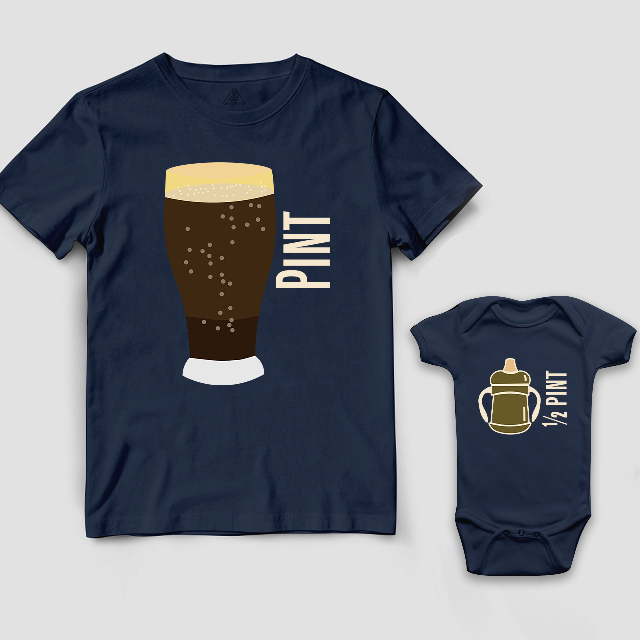 Pint Half Pint Matching Shirt For Daddy And Me
