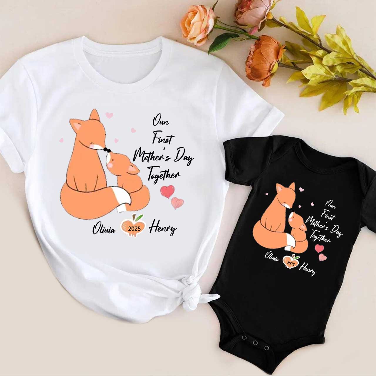 Squirrel First Mother's Day T-Shirts For Mom&Me