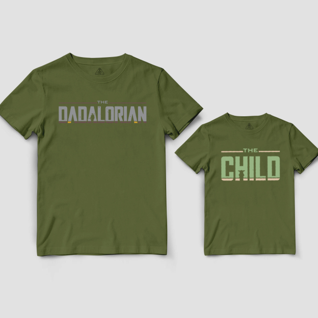 The Dadalorian Dad&Me Matching Shirts