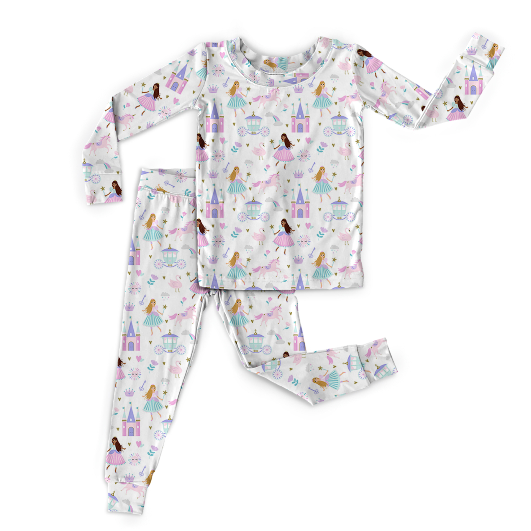 Princess Of The Castle Two-Piece Pajama Set For Kids